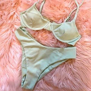 Rib underwire bikini